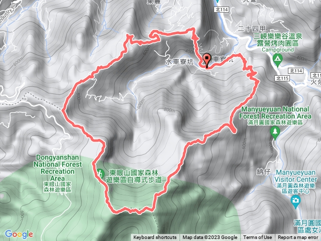 有木五寶 蟾蜍山-東麓山-志繼山-東眼山-雙溪山