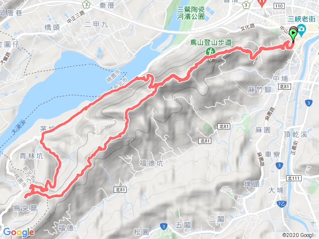 三峽鳶山縱走至烏塗窟山