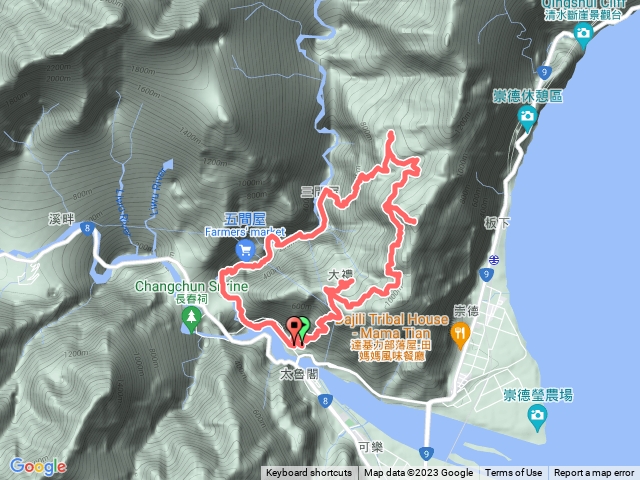 大禮大同步道上-立霧山-三間屋-五間屋