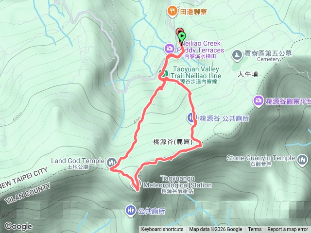 桃源谷內寮線O型一圈預覽圖