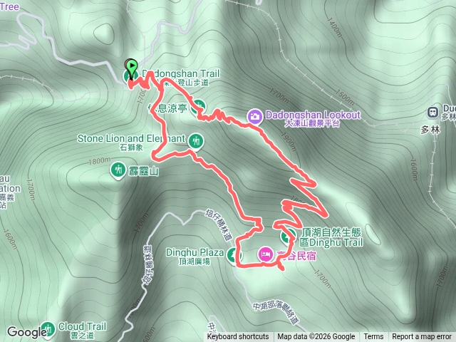嘉義奮起湖大棟山、頂湖步道及牛樟巨木（從多林停車場起登）預覽圖