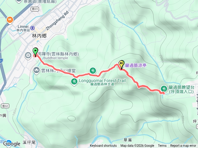 龍過脈森林步道-鐵管坑入口-坪頂龍過脈涼亭預覽圖