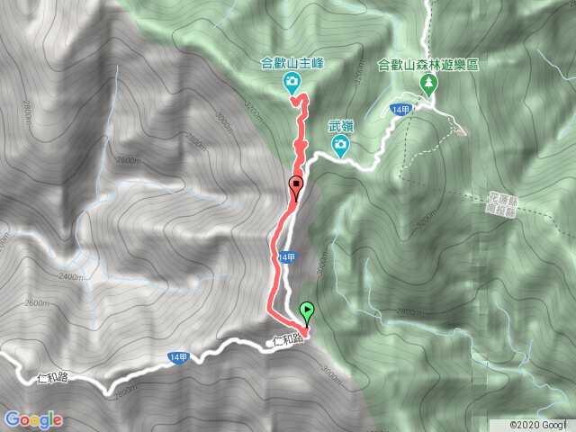 合歡山南峰、主峰