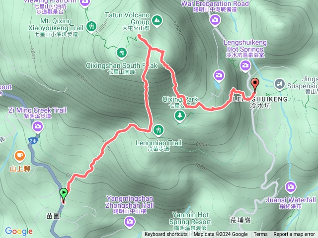 苗圃上七星山主峰東峰冷水坑下預覽圖