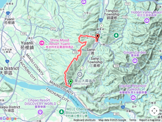 火炎山，慈濟山縱走