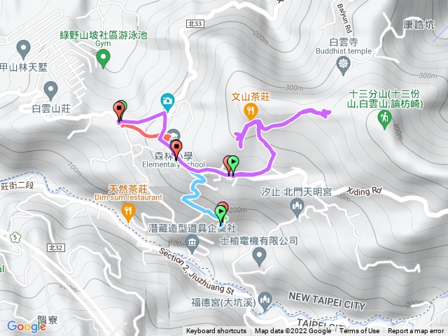 20200413石公廟、白雲里山、十三分山登山口踏查