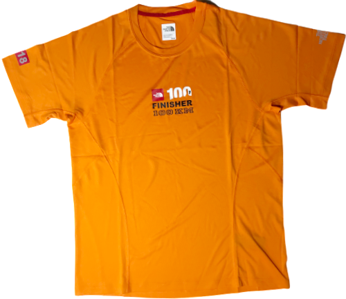 【TNF】速乾運動短袖T-shirt（橘款、Ｍ號）1