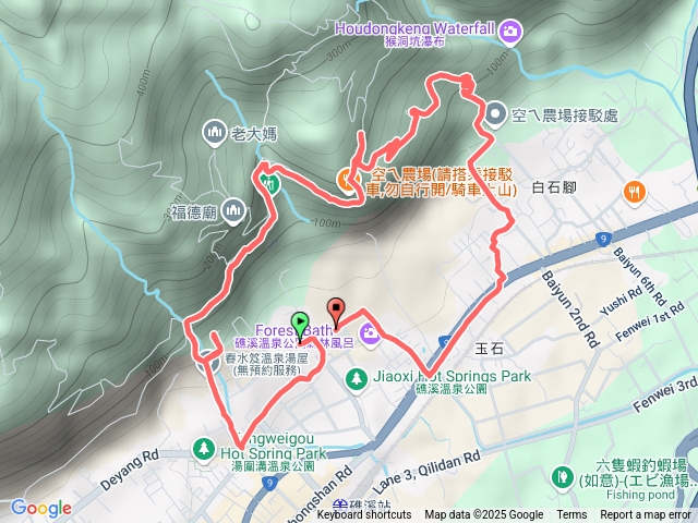 礁溪風華酒店-跑馬古道南段-白石路
