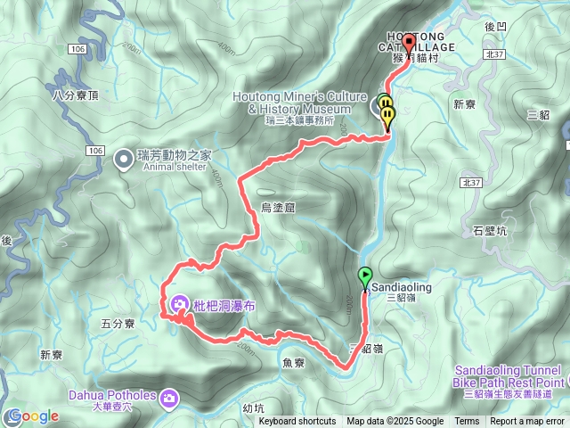 三貂嶺瀑布群至猴硐預覽圖