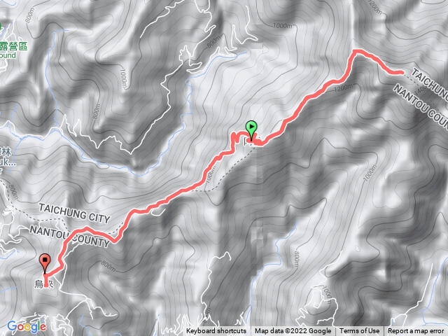 中阿冷山阿冷山東南峰南阿冷烏來山20220120