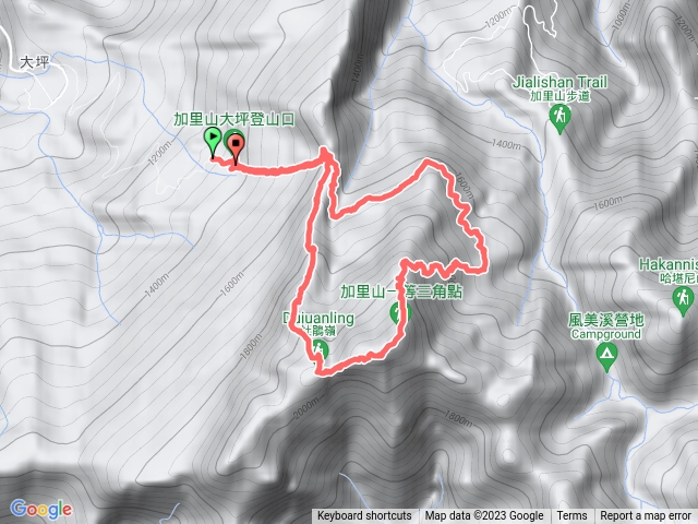 大坪登山口加里山