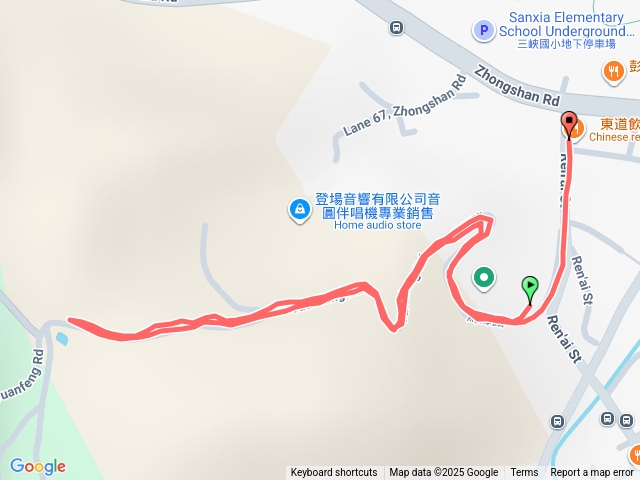 鳶峰路(半程原路來回)