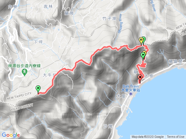 草嶺古道大里終點