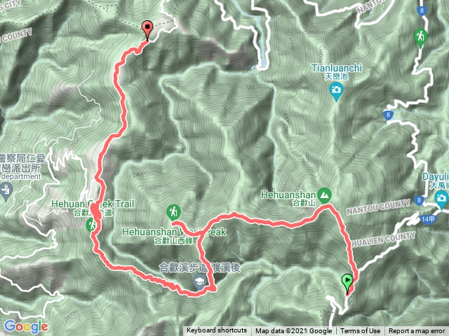 合歡北西下華崗