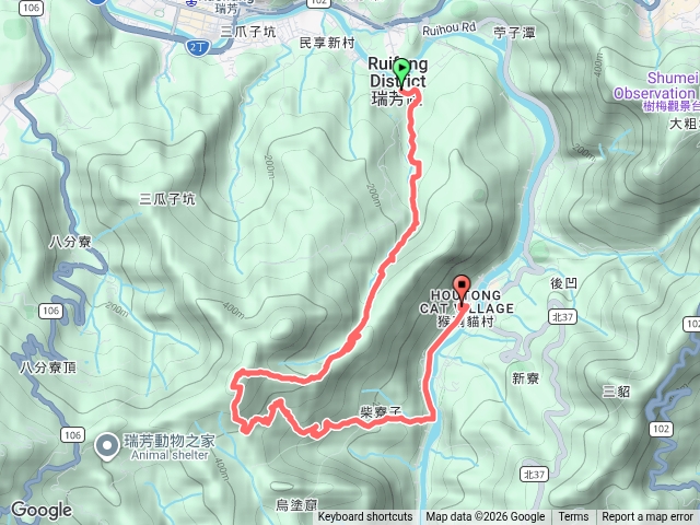 蛇形子古道連走柴寮古道預覽圖