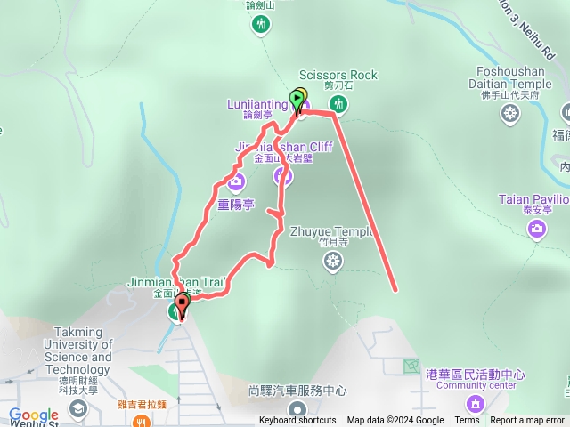剪刀石頭山，大石壁，清代採石場