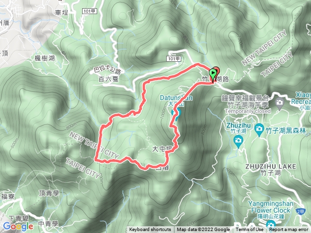 大屯山主峰、南峰、西峰、二子坪下O型