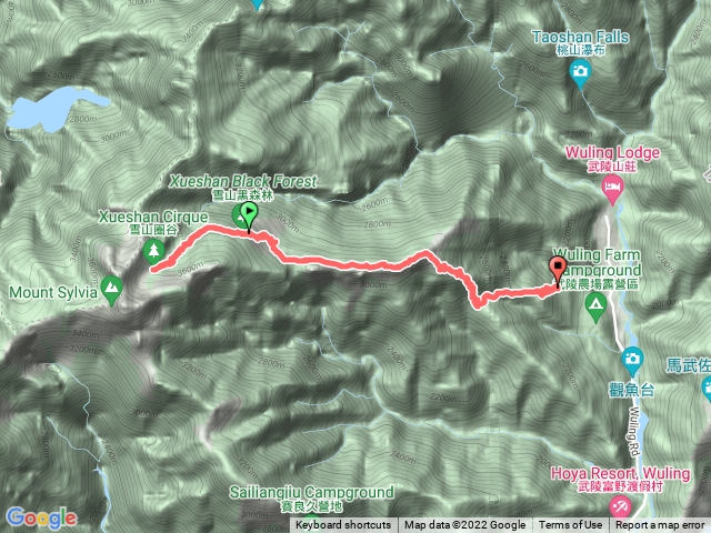 369上圈谷下登山口