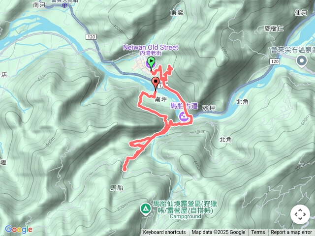 內灣山馬胎古道南坪古道預覽圖