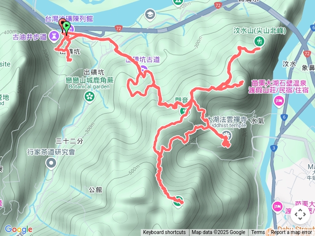 114/4/20-樟之細路系列(2)-台灣油礦陳列館/出雲古道/汶水山/金童山/法雲禪寺/玉女山/出磺坑山/油井平台