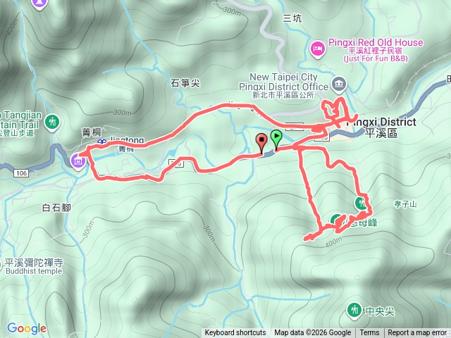 平溪孝子山慈恩嶺普陀山平溪老街菁桐老街平溪國中預覽圖