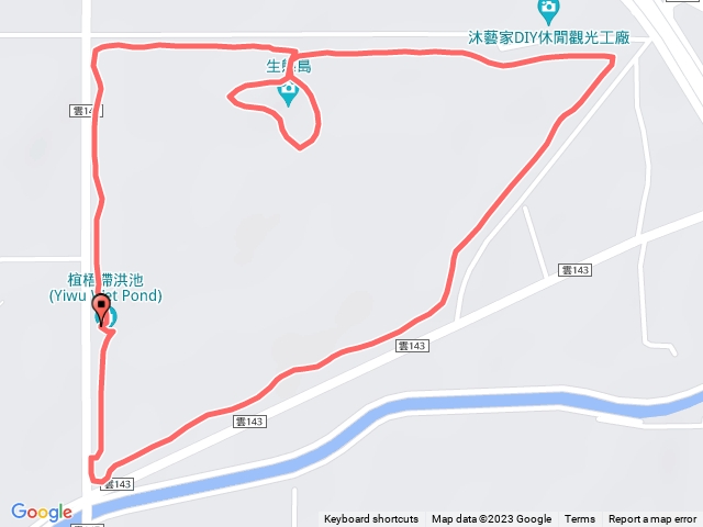 四湖 椬梧滯洪池水濱步道