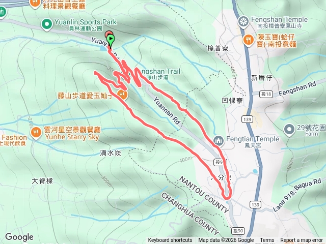 彰化員林藤山步道-臥龍坡步道環走預覽圖