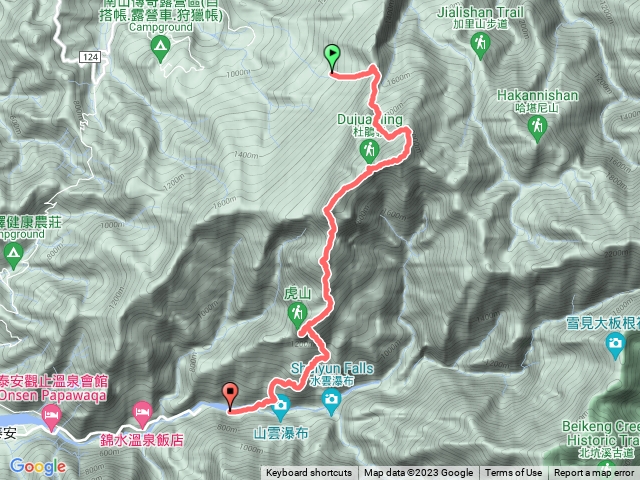 加虎縱走(大坪上)