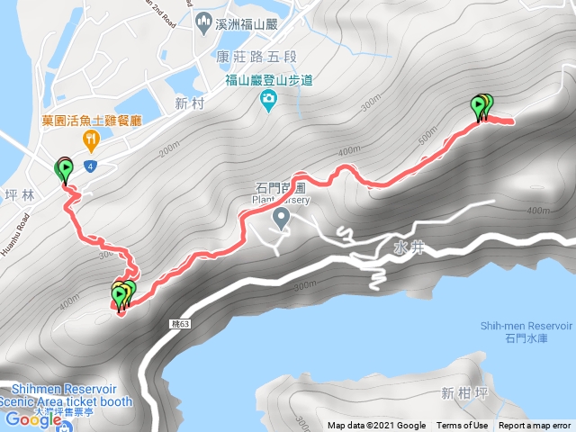 溪洲山，由康莊路上