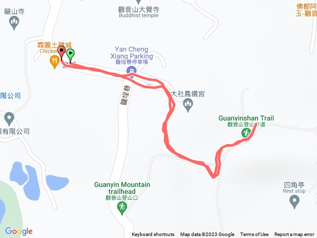 大社觀音山原路來回