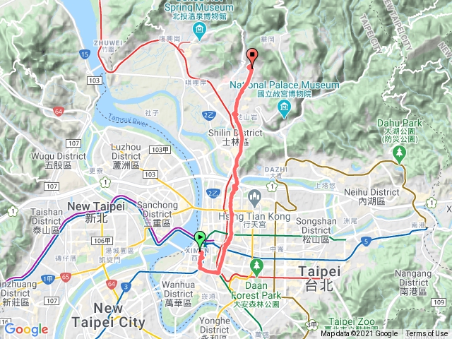 中山北路大縱走