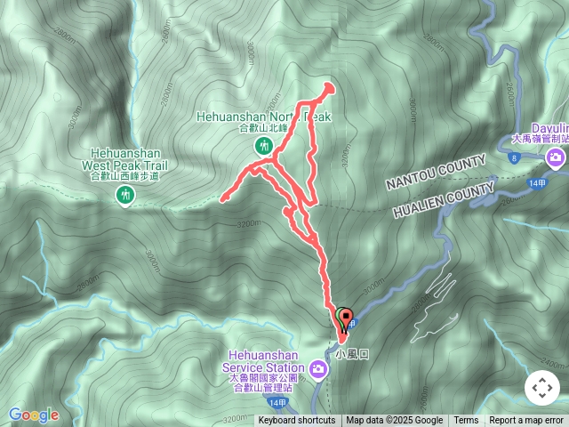 合歡北峰、天巒池、草坡湖泊、森林翡翠湖泊