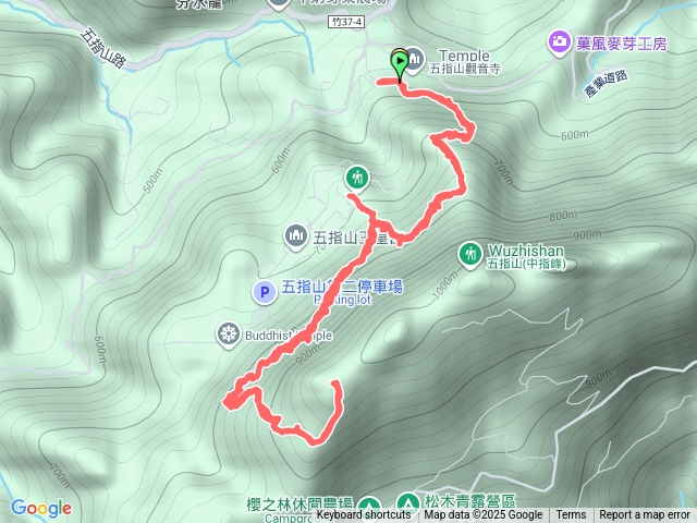 五指山生態登山步道到姆指山