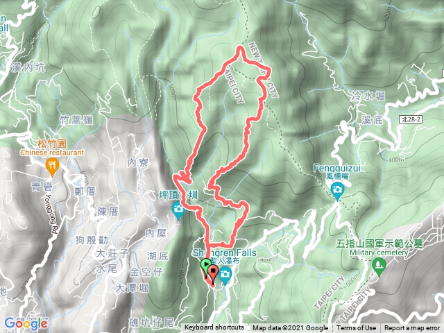 1101117登峰圳-荷蘭古道(西線）上-頂山石梯嶺-頂山西南峰-瑪蕃山下O型