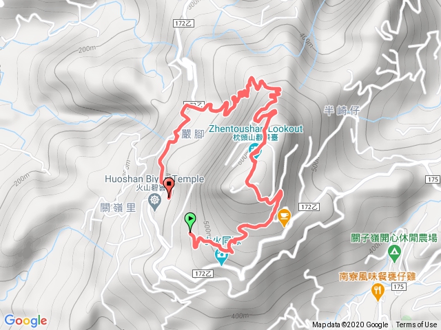 碧雲寺逆走枕頭山瞭望台