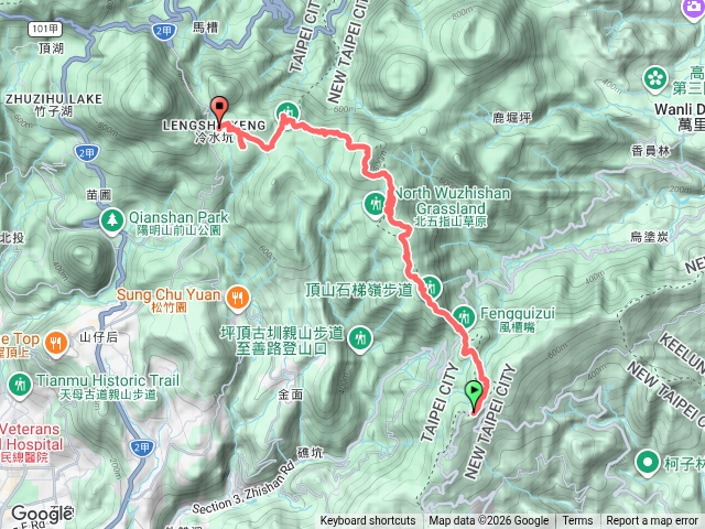 20260919-五冷（7連峰）縱走-五指山森林公園起登-登山鞋爆掉被迫提早下山預覽圖