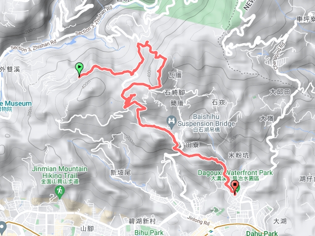 翠山步道到內湖大溝溪步道