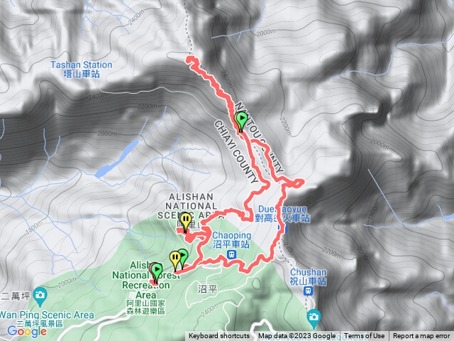 祝山觀日步道～大塔山～香林