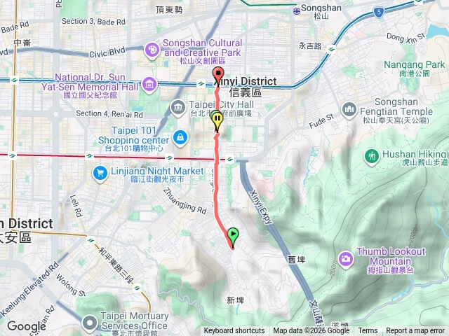 松仁路(308、315巷交界到忠孝東路五段)