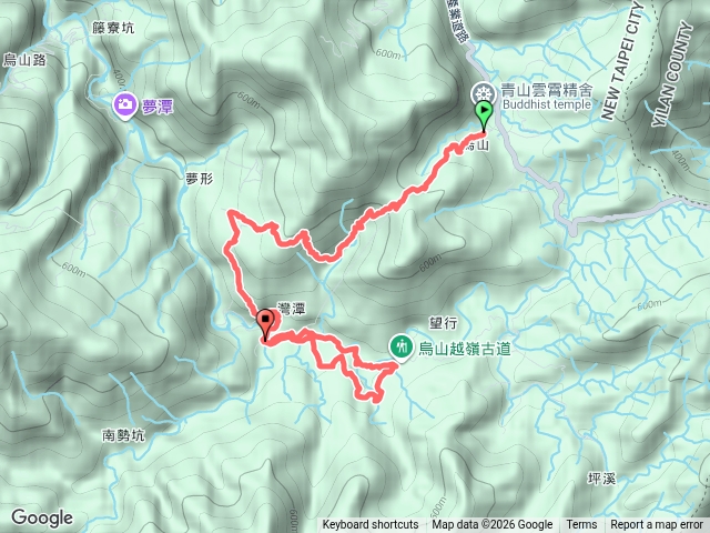 涼涼08-31烏山古道西段大湖尾支線烏山越嶺古道.gpx預覽圖