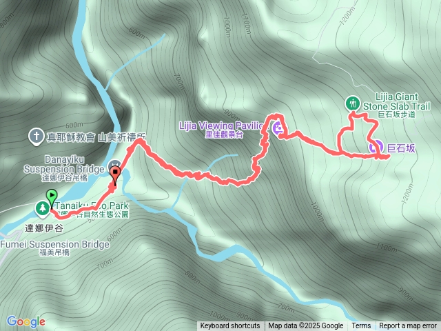 里美避難步道、巨石板步道