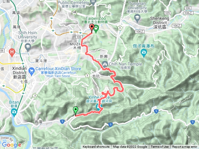 銀河洞貓空樟湖步道指南宮木柵動物園捷運站