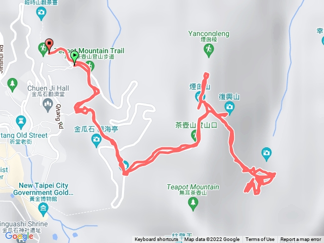 煙囪山-哈巴狗岩-復興山-黃金洞-黃金平台