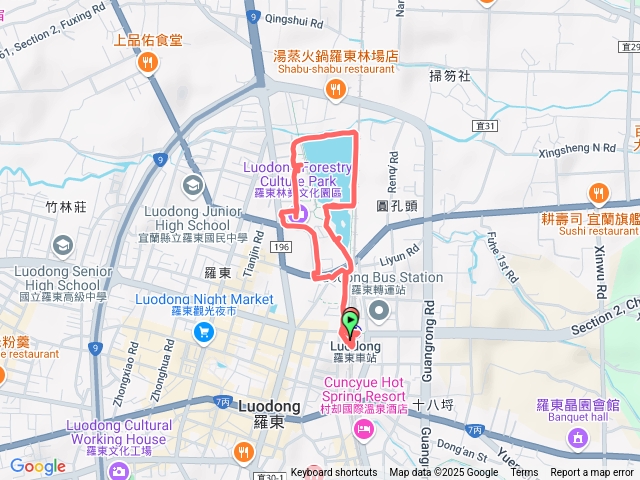 羅東火車站➡️台北火車站。