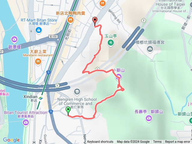 新店獅頭（小獅）山步道-竹林禪寺進中興路出預覽圖