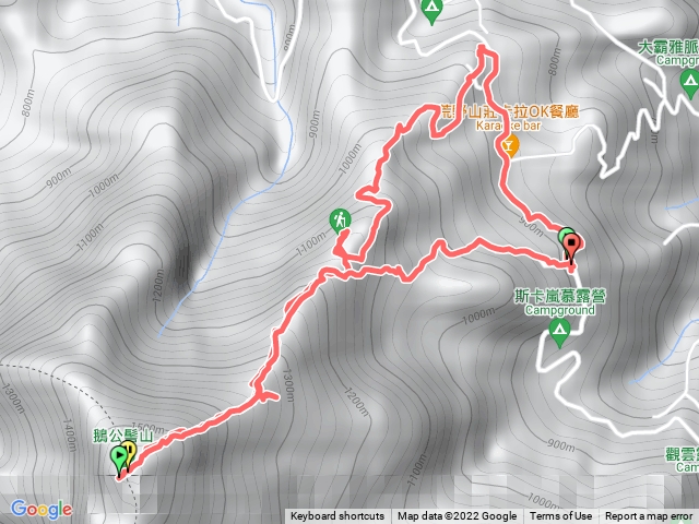 鵝公髻山一上二下