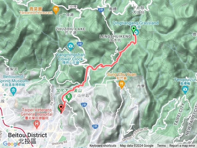 魚路古道南段—天母古道、涓絲瀑布、擎天崗