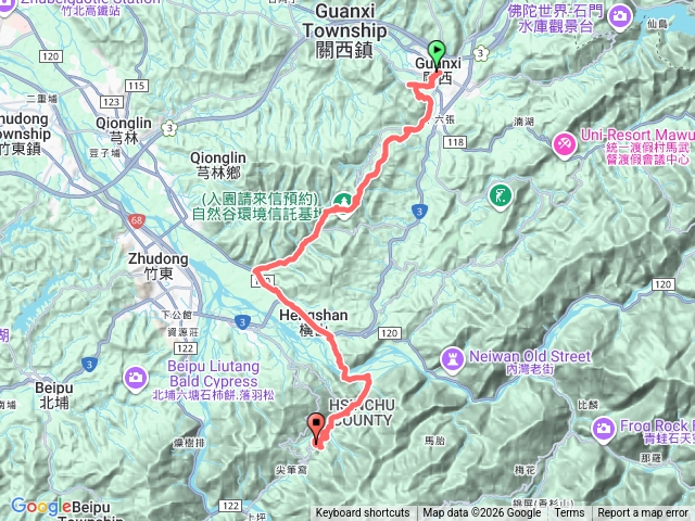 樟之細路二段(新竹客運關西站-新竹大山背人文生態館)預覽圖