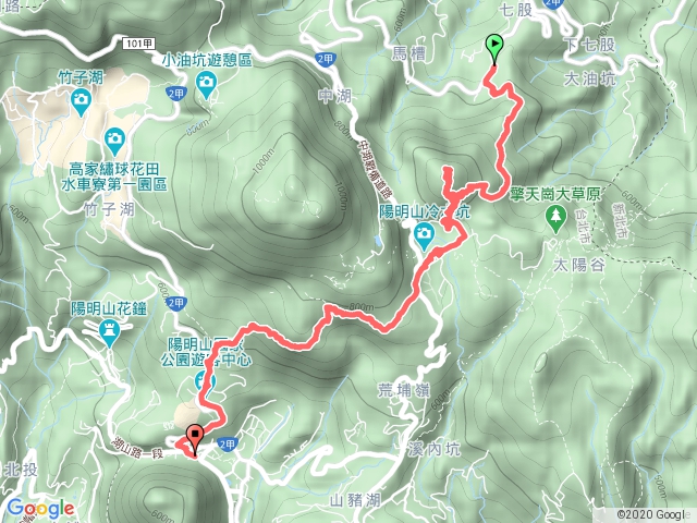 七股山-冷水坑-冷苗古道-客運總站