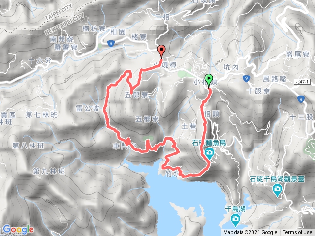 小格頭獅頭山-竹坑古道-雷公埤古道-雷公埤山(五郎寮山)出二格公園